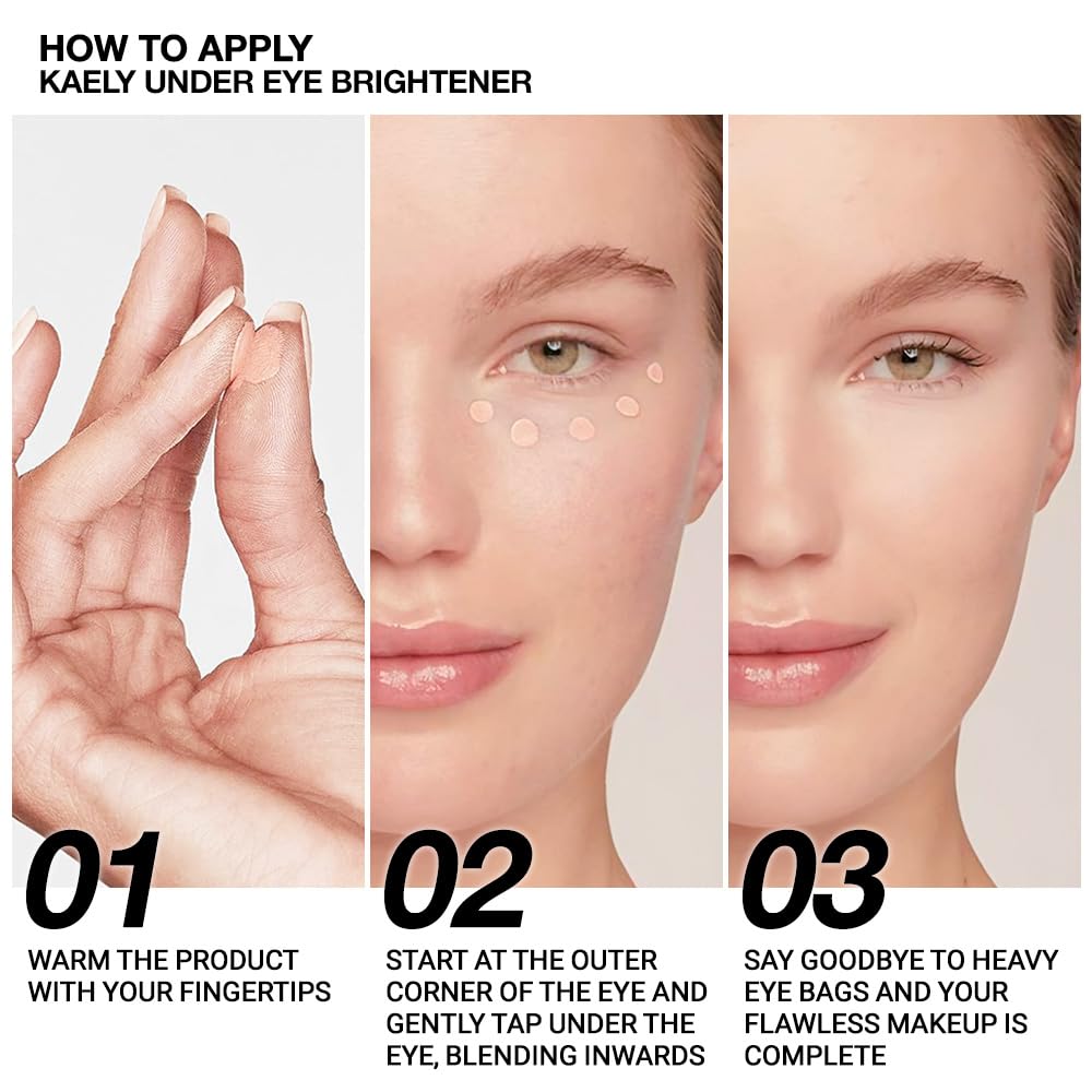 evpct under Eye Brightener, Nourishing Luminous under Eye Concealer Color Corrector for Dark Circles, Waterproof Naturactor Concealer Pot make up for face Eye Ring corrector de ojeras, 05# Nude Pink