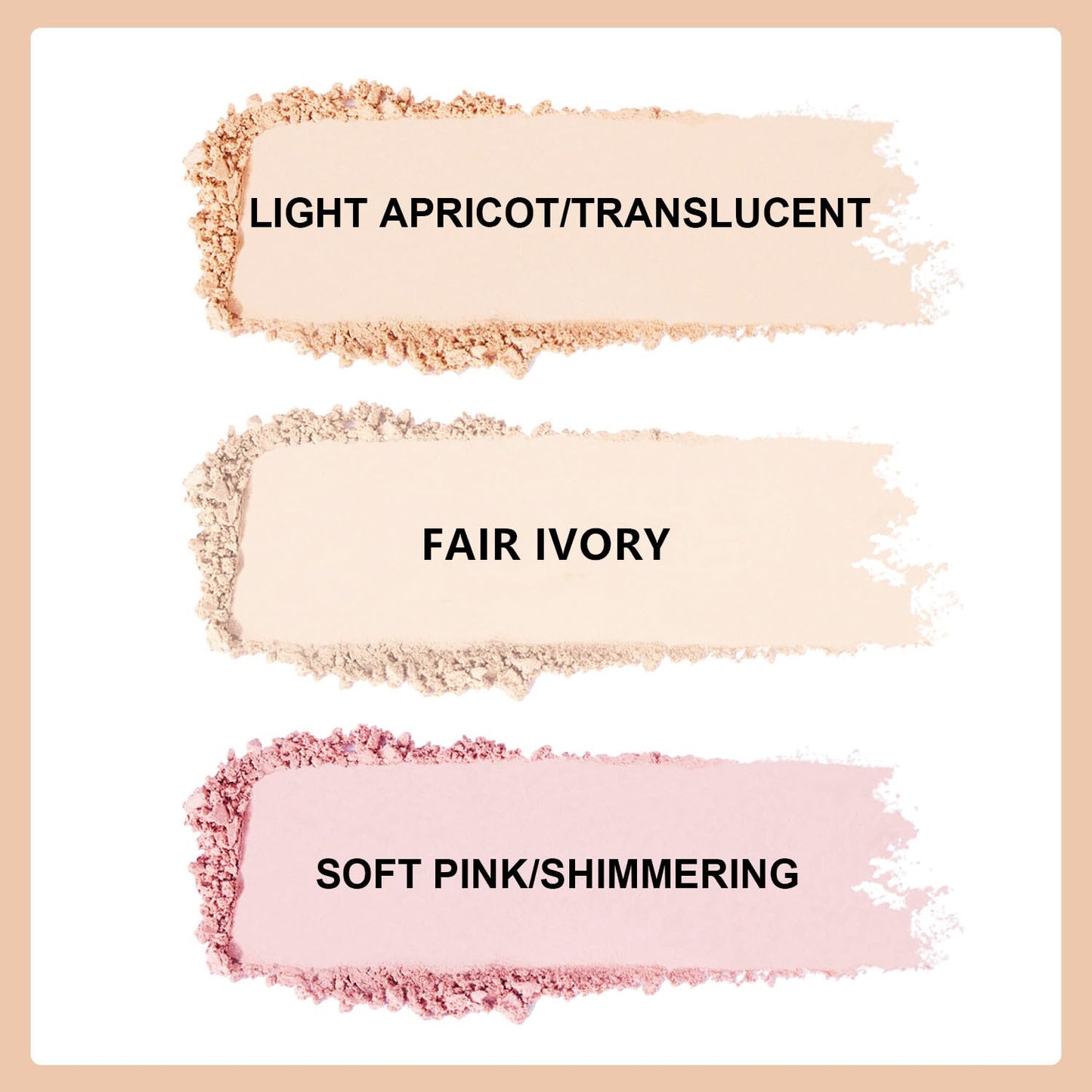 Setting Powder Lightweight Loose Powder Finishing Powder Long-Lasting Face Powder Waterproof with Soft Mushroom Powder Puff & Mirror, Shimmery Finish (Soft Pink/Shimmering)-2 Boxes