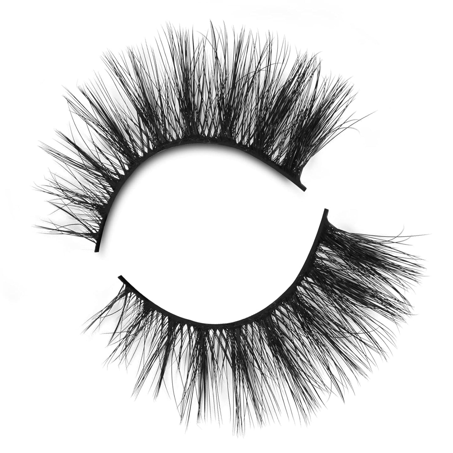 Onlyall Lashes Mink False Eyelashes Natural Wispy Lashes Soft Faux Mink Lashes Fluffy False Lashes 16MM A04