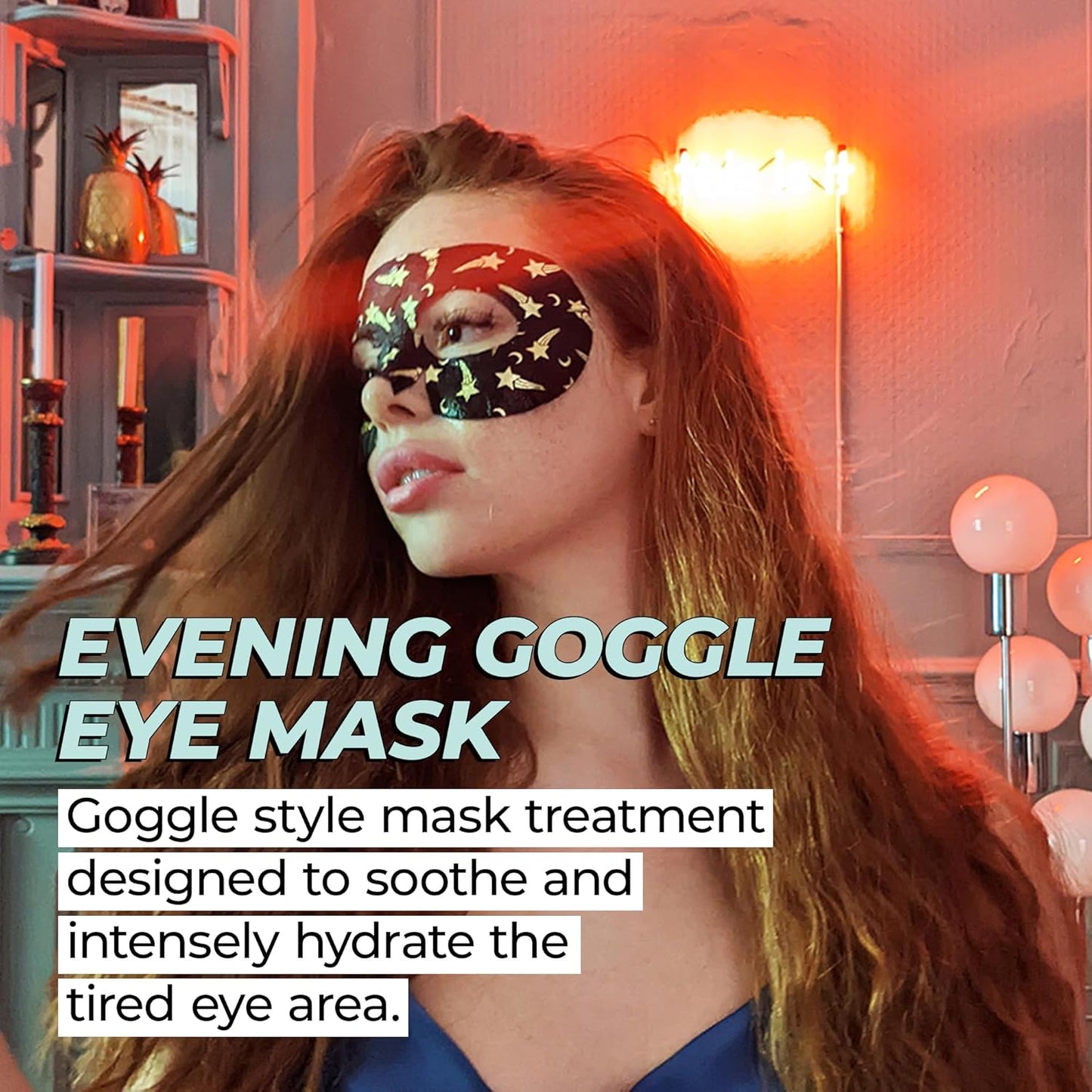 Vitamasques Under Eye Mask, 3-Pack Ultra-Revitalizing Goggle Mask, Hydrates & Smooths Fine Lines & Tired Looking Under Eyes - Hyaluronic Acid & Centella