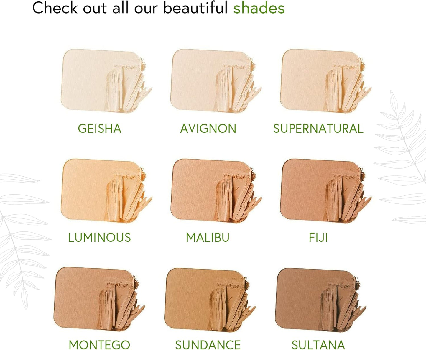 Honeybee Gardens Pressed Mineral Powder Foundation Refill, Luminous, Lightly Warm Neutral Shade, Adjustable Coverage, Natural Finish, With Botanical Extracts And Vitamin E, 7.5g